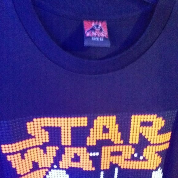 Star Wars Vader TEE RED WHITE BLACK colors Glow - Picture 8 of 8